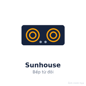Bếp từ đôi Sunhouse