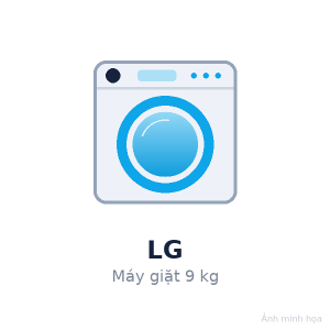 Máy giặt cửa trước LG Inverter 9 kg