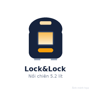 Nồi chiên không dầu Lock&Lock 5.2 lít