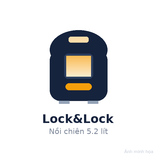 Nồi chiên không dầu Lock&Lock 5.2 lít