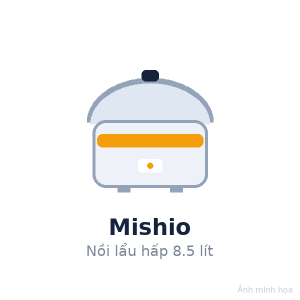 Nồi lẩu hấp đa năng Mishio 8.5 lít