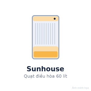 Quạt điều hòa Sunhouse 60 lít