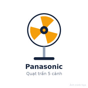 Quạt trần Panasonic 5 cánh